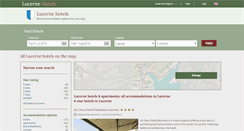 Desktop Screenshot of luzern-hotels.com