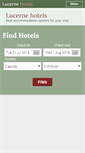 Mobile Screenshot of luzern-hotels.com