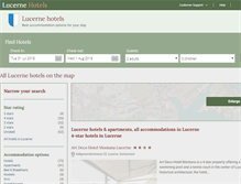 Tablet Screenshot of luzern-hotels.com