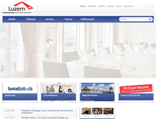 Tablet Screenshot of luzern-hotels.ch